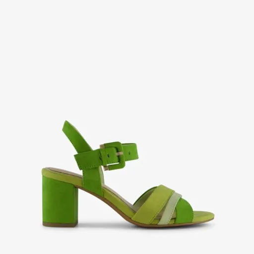 Nova Dames sandalen met hak groen Discount