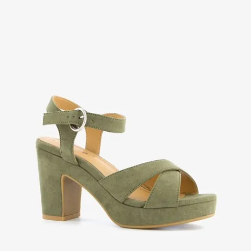 Blue Box Dames sandalen met hak groen