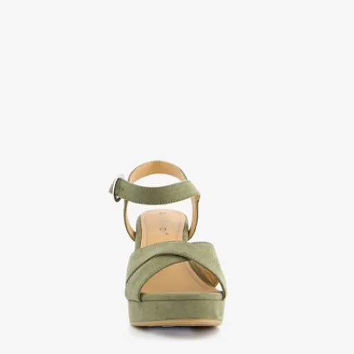Blue Box Dames sandalen met hak groen