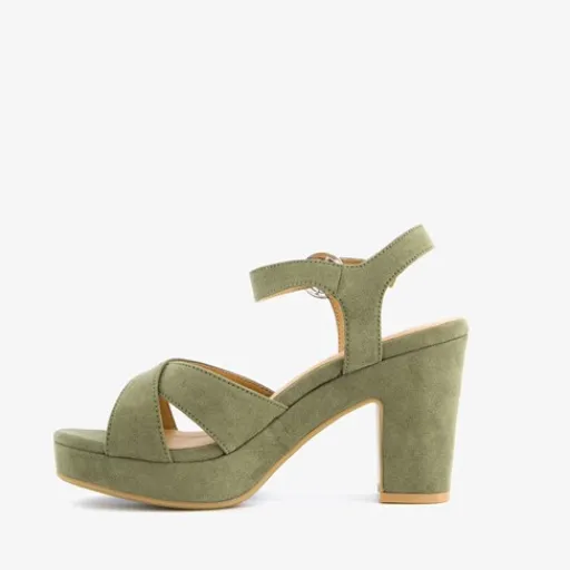 Blue Box Dames sandalen met hak groen