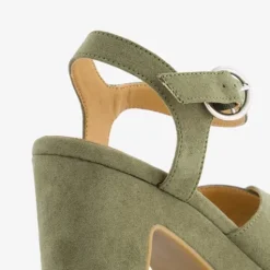 Blue Box Dames sandalen met hak groen