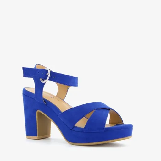 Blue Box Dames sandalen met hak kobalt blauw Online