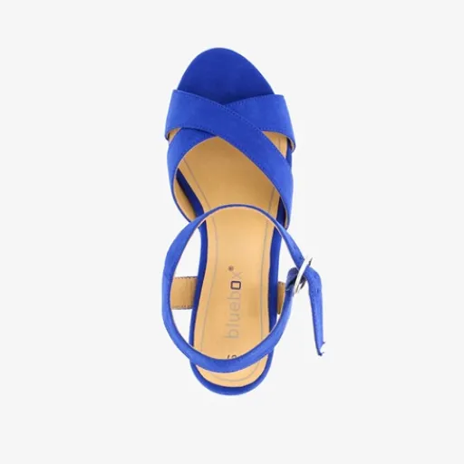 Blue Box Dames sandalen met hak kobalt blauw Online