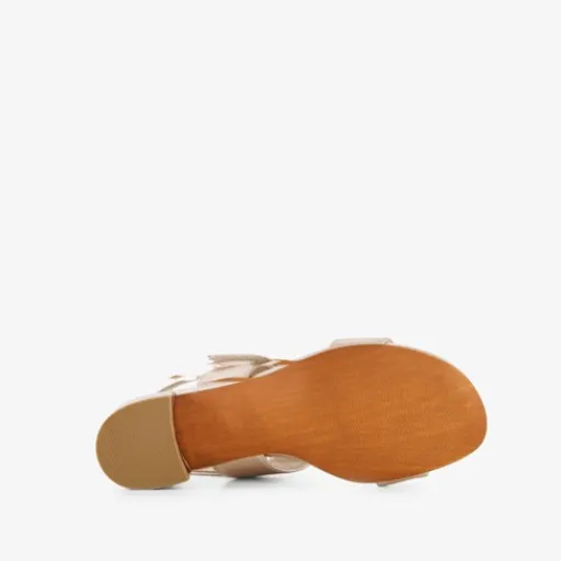 Nova Dames sandalen met hak metallic roze Discount