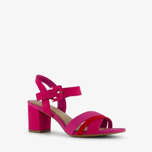 Nova Dames sandalen met hak roze rood Outlet