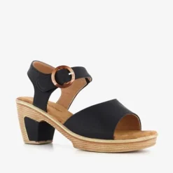 Natuform Dames sandalen met hak zwart Clearance