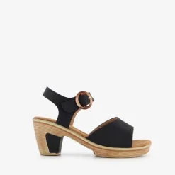 Natuform Dames sandalen met hak zwart Clearance