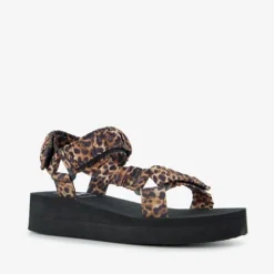 Scapino Dames sandalen met panterprint zwart New