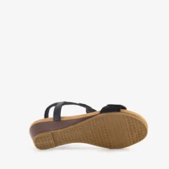 Blue Box Dames sandalen met sleehak zwart Sale