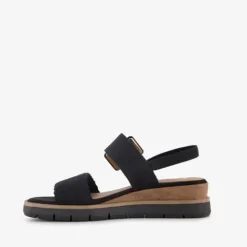 Nova Dames sandalen met sleehak zwart Discount