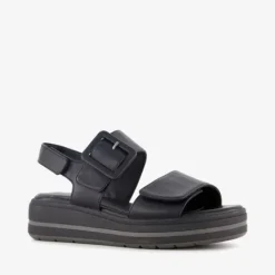 Softline Dames sandalen met sleehak zwart Outlet