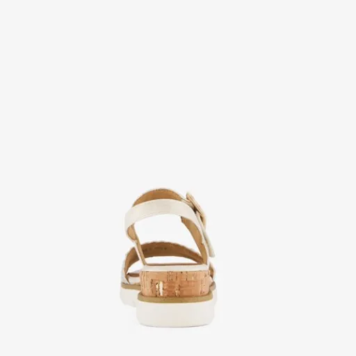 Nova Dames sandalen met sleehak beige Discount