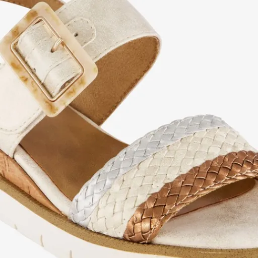 Nova Dames sandalen met sleehak beige Discount