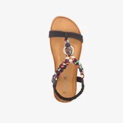 Blue Box Dames sandalen zwart gevlochten detail Best