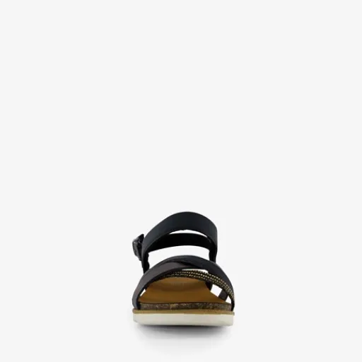 Nova Dames sandalen zwart goud Clearance