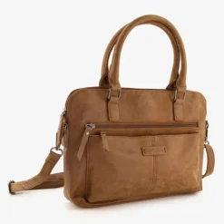 Renato Lucci Dames schoudertas camel bruin Hot