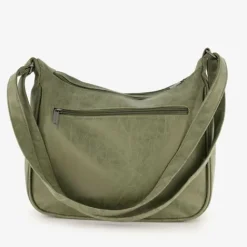 Renato Lucci Dames schoudertas groen croco