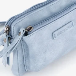 Renato Lucci Dames schoudertas lichtblauw Outlet