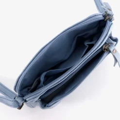 Renato Lucci Dames schoudertas lichtblauw Outlet