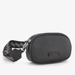 Renato Lucci Dames schoudertasje met print zwart Discount