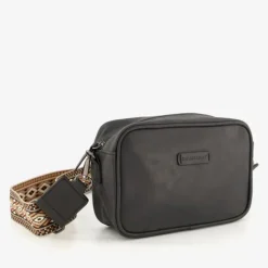 Renato Lucci Dames schoudertasje zwart met print Online