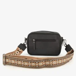 Renato Lucci Dames schoudertasje zwart met print Online