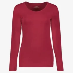 TwoDay Dames shirt met lange mouwen bordeauxrood Sale