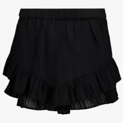 TwoDay Dames short met broderie zwart