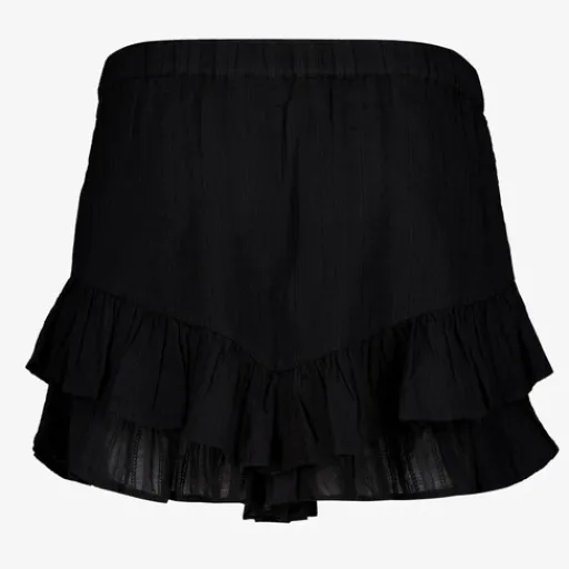 TwoDay Dames short met broderie zwart