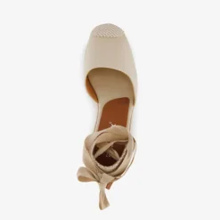 Blue Box Dames sleehak espadrilles met strik beige Clearance