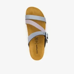 Hush Puppies Dames sleehak slippers zilvergrijs Outlet