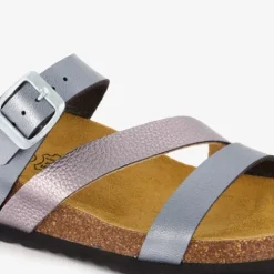 Hush Puppies Dames sleehak slippers zilvergrijs Outlet