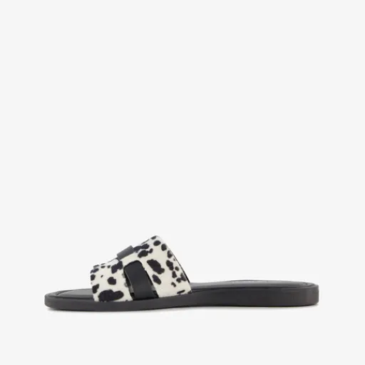Nova Dames slippers met koeienprint