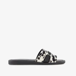 Nova Dames slippers met koeienprint