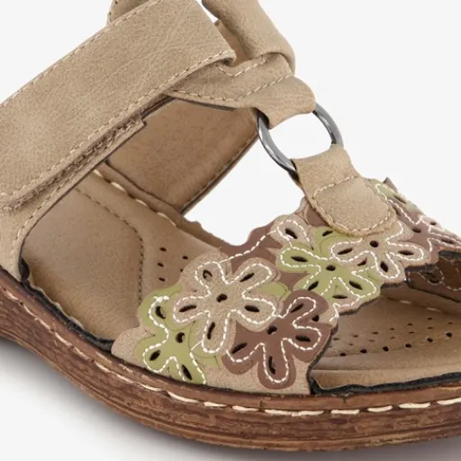 Natuform Dames slippers met sleehak taupe Online