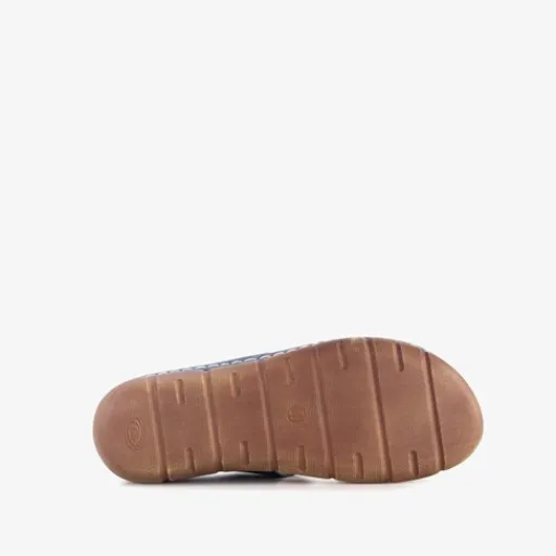 Natuform Dames slippers met sleehak blauw Best