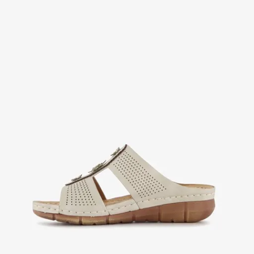 Natuform Dames slippers met sleehak beige Best