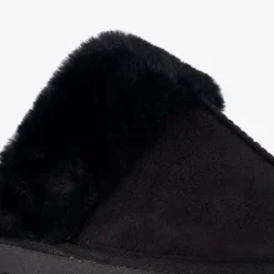 Thu!s Dames sloffen met imitatiebont zwart Sale