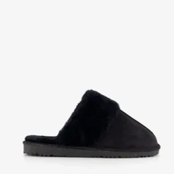 Thu!s Dames sloffen met imitatiebont zwart Sale