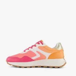 Blue Box Dames sneakers beige roze Outlet