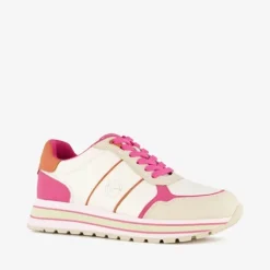 Tamaris Dames sneakers fuchsia beige Online