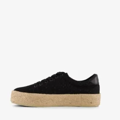 Blue Box Dames sneakers met jute zwart Online