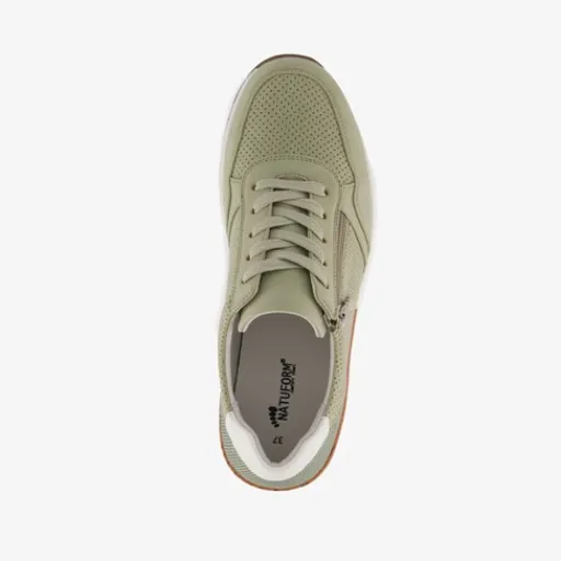Natuform Dames sneakers met kurkdetail groen Clearance