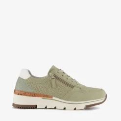 Natuform Dames sneakers met kurkdetail groen Clearance