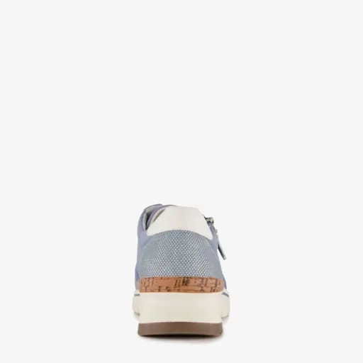 Natuform Dames sneakers met kurkdetail blauw Discount