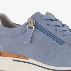 Natuform Dames sneakers met kurkdetail blauw Discount