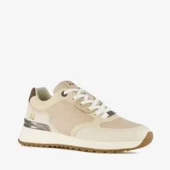 Mexx Dames sneakers wit beige Outlet
