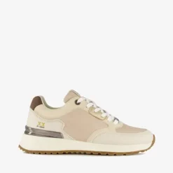 Mexx Dames sneakers wit beige Outlet
