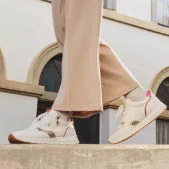 Tamaris Dames sneakers wit metallic Discount