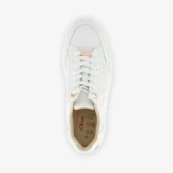 s.Oliver Dames sneakers wit rosé Hot